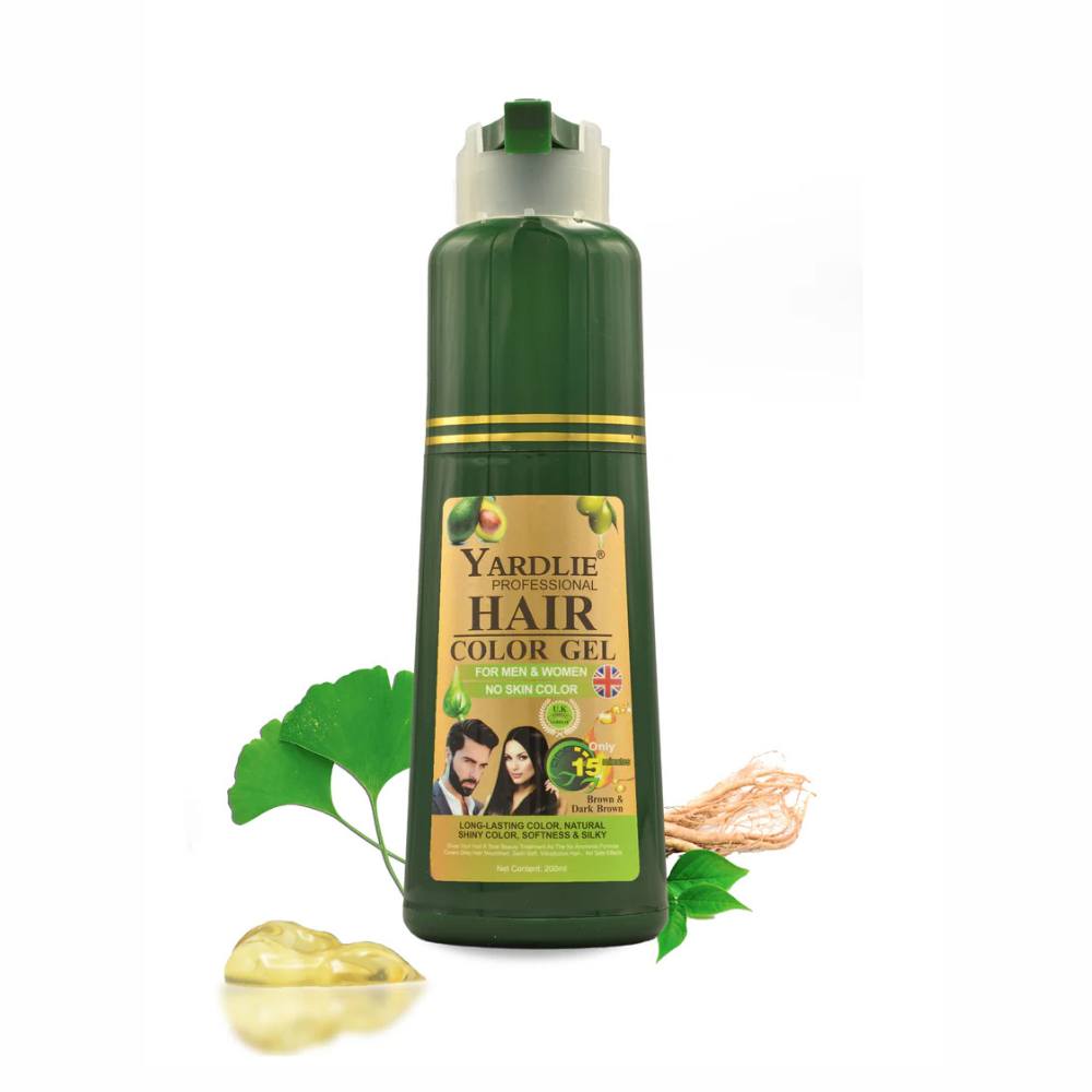 Yardlie Dark Brown Hair Color Gel – UK-Based Formula (200ml)