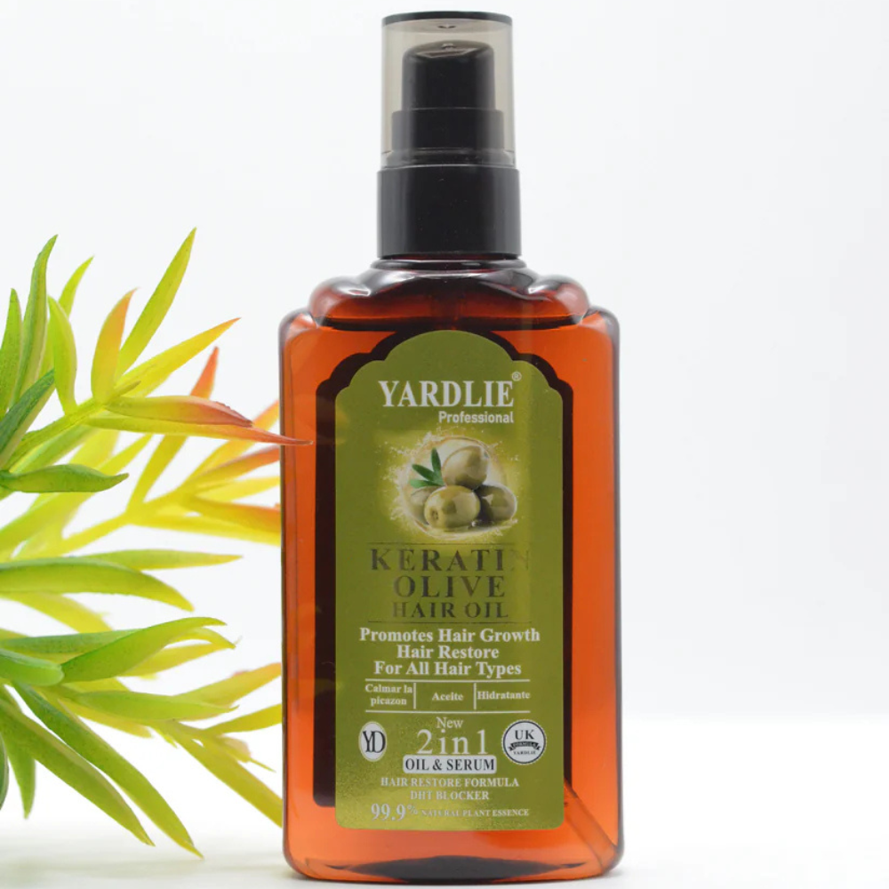Yardlie Keratin Olive Hair Oil 120ml - Image 2