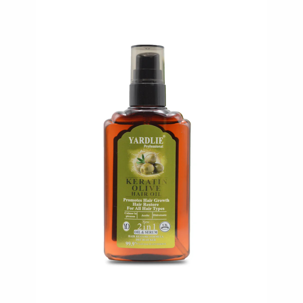 Yardlie Keratin Olive Hair Oil 120ml - Image 3