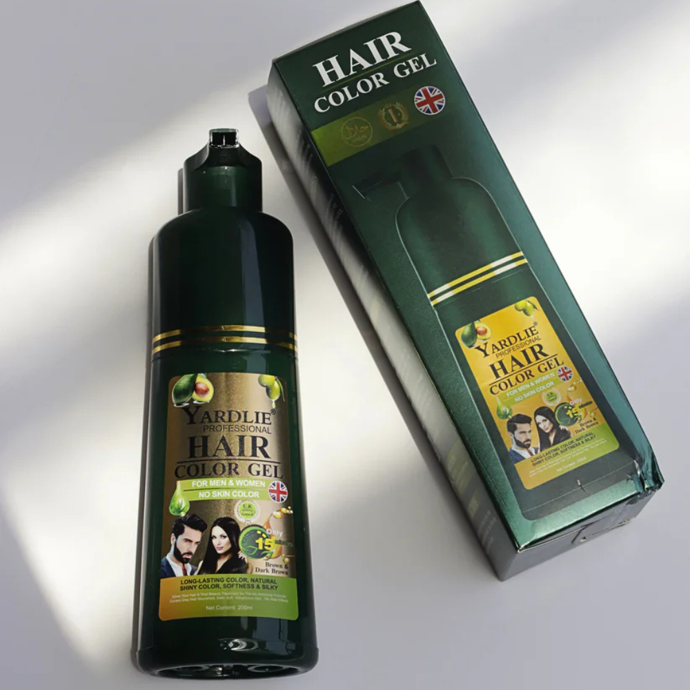 Yardlie Dark Brown Hair Color Gel – UK-Based Formula (200ml) - Image 3